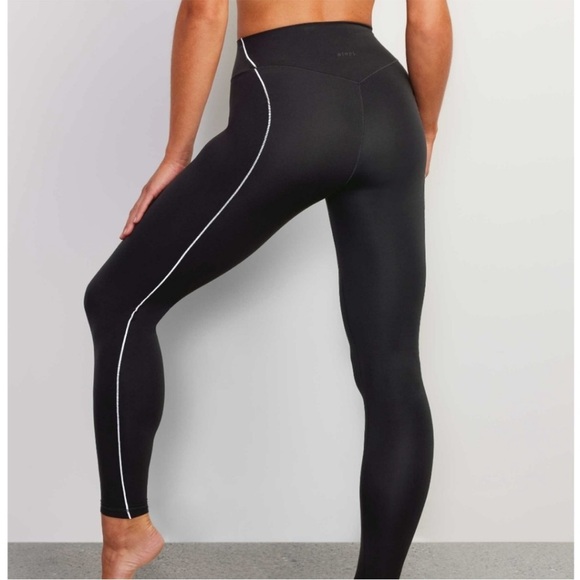 Stori leggings black with white side seam detail size 8 - Picture 2 of 2